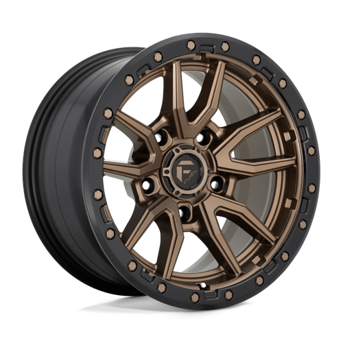 Fuel 1Pc D681 Rebel 17X9 -12 Matte Bronze Black Bead Ring