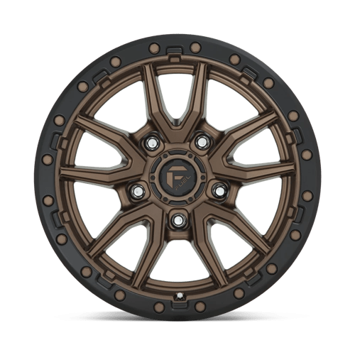 Fuel 1Pc D681 Rebel 17X9 -12 Matte Bronze Black Bead Ring