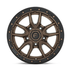 Fuel 1Pc D681 Rebel 17X9 -12 Matte Bronze Black Bead Ring