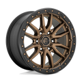 Fuel 1Pc D681 Rebel 17X9 +1 Matte Bronze Black Bead Ring