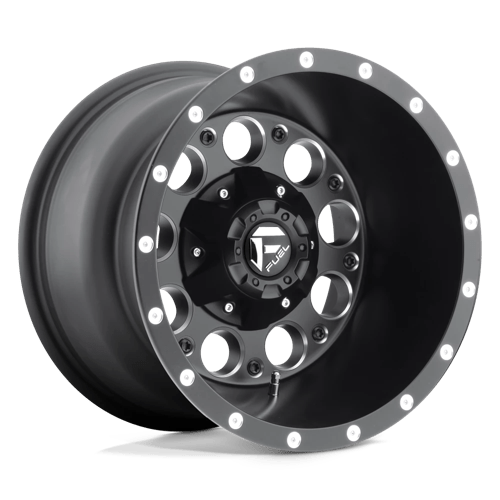Fuel 1Pc D525 Revolver 15X10 -43 Matte Black Milled
