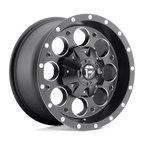 Fuel 1Pc D525 Revolver 16X8 +1 Matte Black Milled