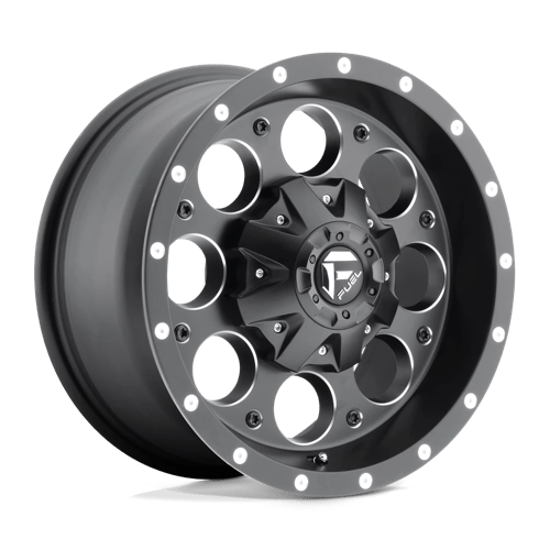 Fuel 1Pc D525 Revolver 16X8 +1 Matte Black Milled