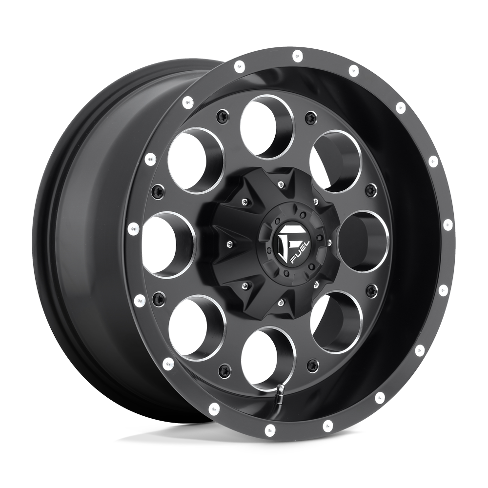 Fuel 1Pc D525 Revolver 15X10 -43 Matte Black Milled