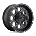 Fuel 1Pc D525 Revolver 17X9 -12 Matte Black Milled