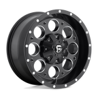 Fuel 1Pc D525 Revolver 16X8 +1 Matte Black Milled