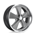 Us Mag 1Pc U120 Roadster 20X8 +1 Matte Gun Metal Machined