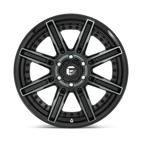 Fuel 1Pc D708 Rogue 20X10 -18 Gloss Mach Double Dark Tint
