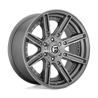 Fuel 1Pc D710 Rogue Platinum 20X9 +1 Brushed Gun Metal Tinted Clear
