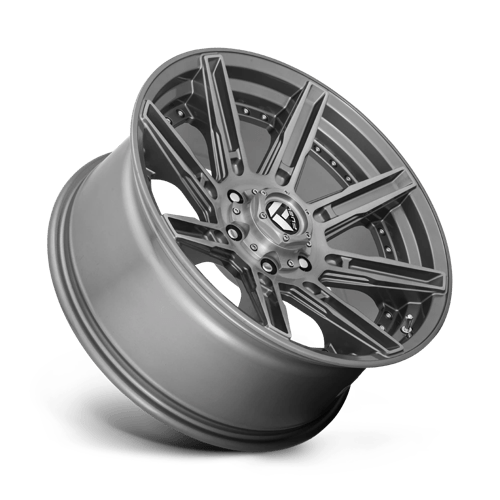Fuel 1Pc D710 Rogue Platinum 20X10 -18 Brushed Gun Metal Tinted Clear