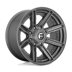 Fuel 1Pc D710 Rogue Platinum 20X10 -18 Brushed Gun Metal Tinted Clear