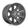 Fuel 1Pc D710 Rogue Platinum 20X10 -18 Brushed Gun Metal Tinted Clear