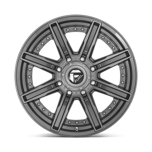 Fuel 1Pc D710 Rogue Platinum 20X9 +1 Brushed Gun Metal Tinted Clear