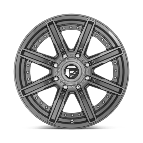 Fuel 1Pc D710 Rogue Platinum 20X10 -18 Brushed Gun Metal Tinted Clear