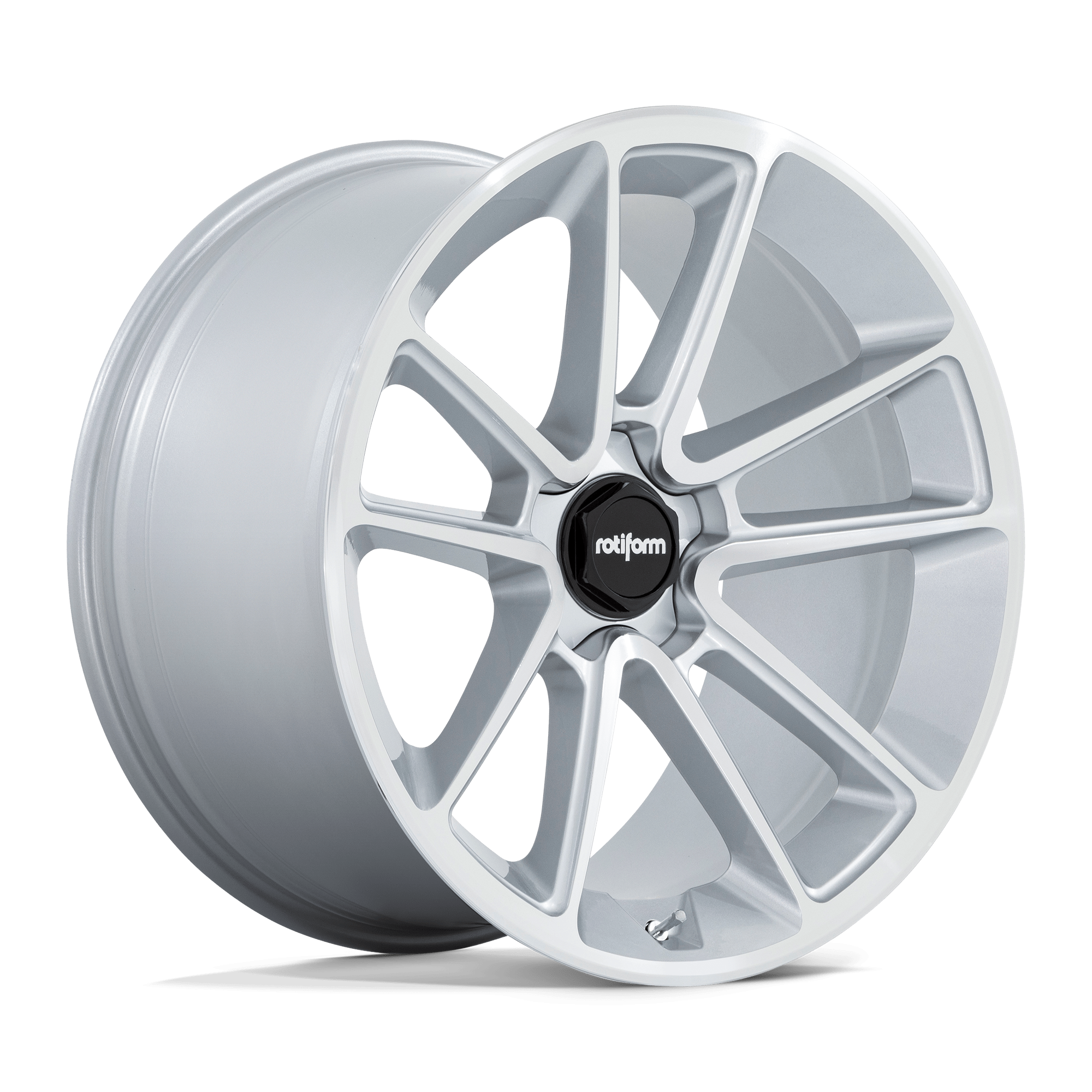 Rotiform R192 Btl 22X10 +30 Gloss Silver W/ Machined Face