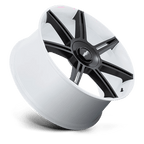 Rotiform Fra 22X12 +60 Gloss White W/ M-Black Spokes