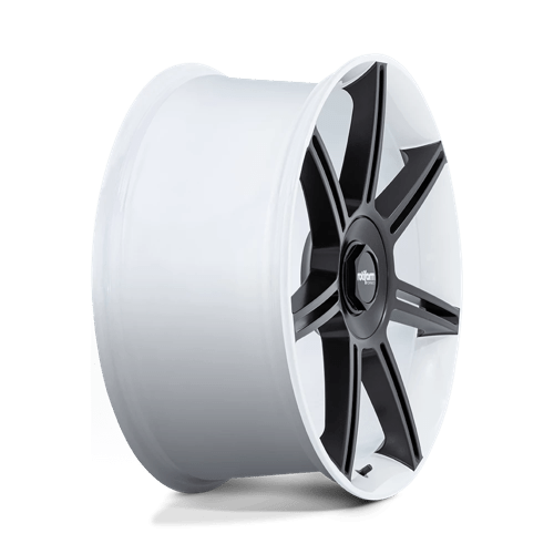 Rotiform Fra 22X10 +56 Gloss White W/ M-Black Spokes