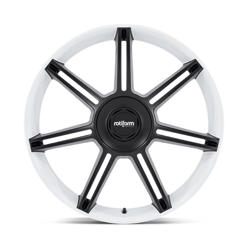 Rotiform Fra 22X10 +56 Gloss White W/ M-Black Spokes