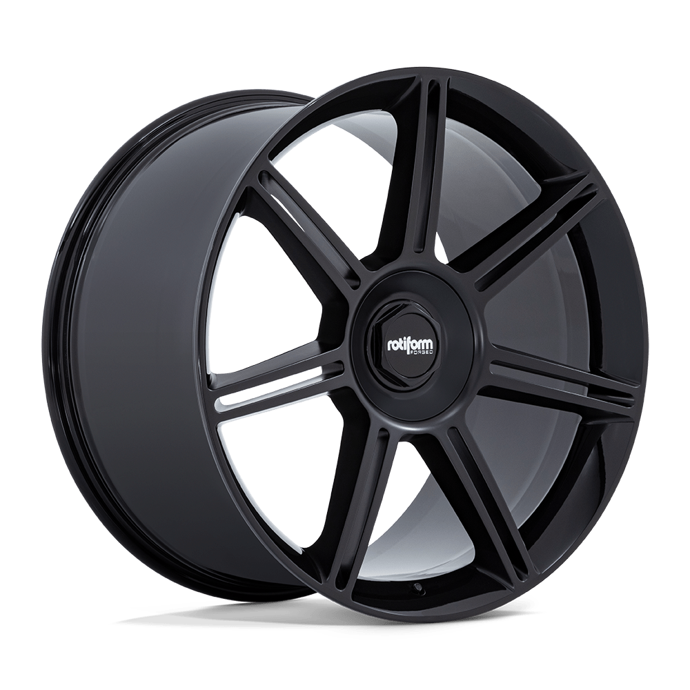 Rotiform Fra 22X10 +56 Gloss Black W/ M-Black Spokes