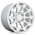 Black Rhino Hard Alloys Rotor 20X9 +2 Gloss Silver W/Mirror Cut Face