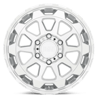 Black Rhino Hard Alloys Rotor 20X9 +2 Gloss Silver W/Mirror Cut Face