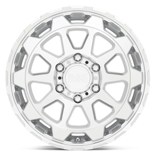 Black Rhino Hard Alloys Rotor 20X9 +2 Gloss Silver W/Mirror Cut Face
