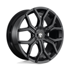 Dub 1Pc S208 Royalty 24X9.5 +30 Gloss Black