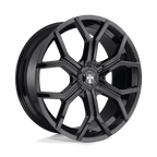Dub 1Pc S208 Royalty 24X9.5 +30 Gloss Black