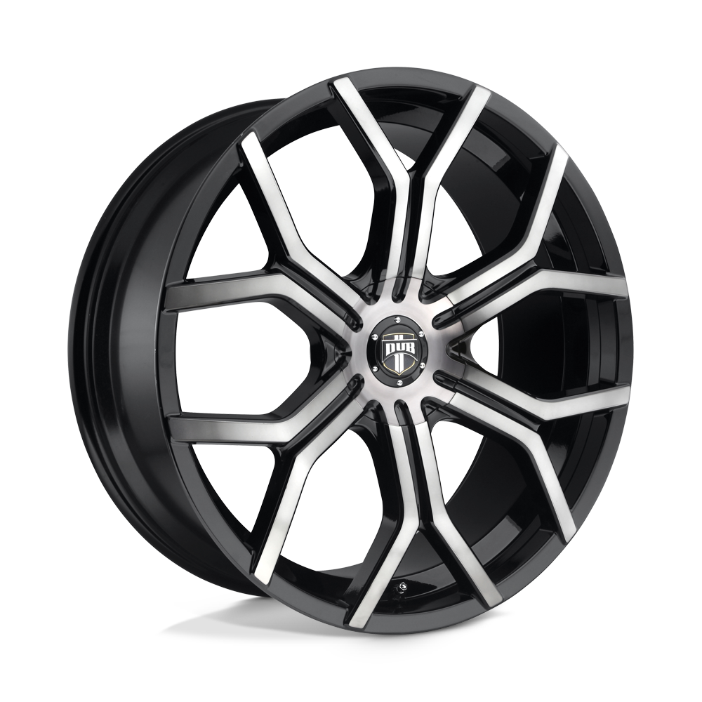 Dub 1Pc S209 Royalty 22X9.5 +30 Gloss Mach Double Dark Tint