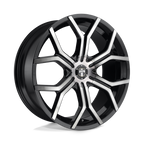 Dub 1Pc S209 Royalty 24X9.5 +30 Gloss Mach Double Dark Tint