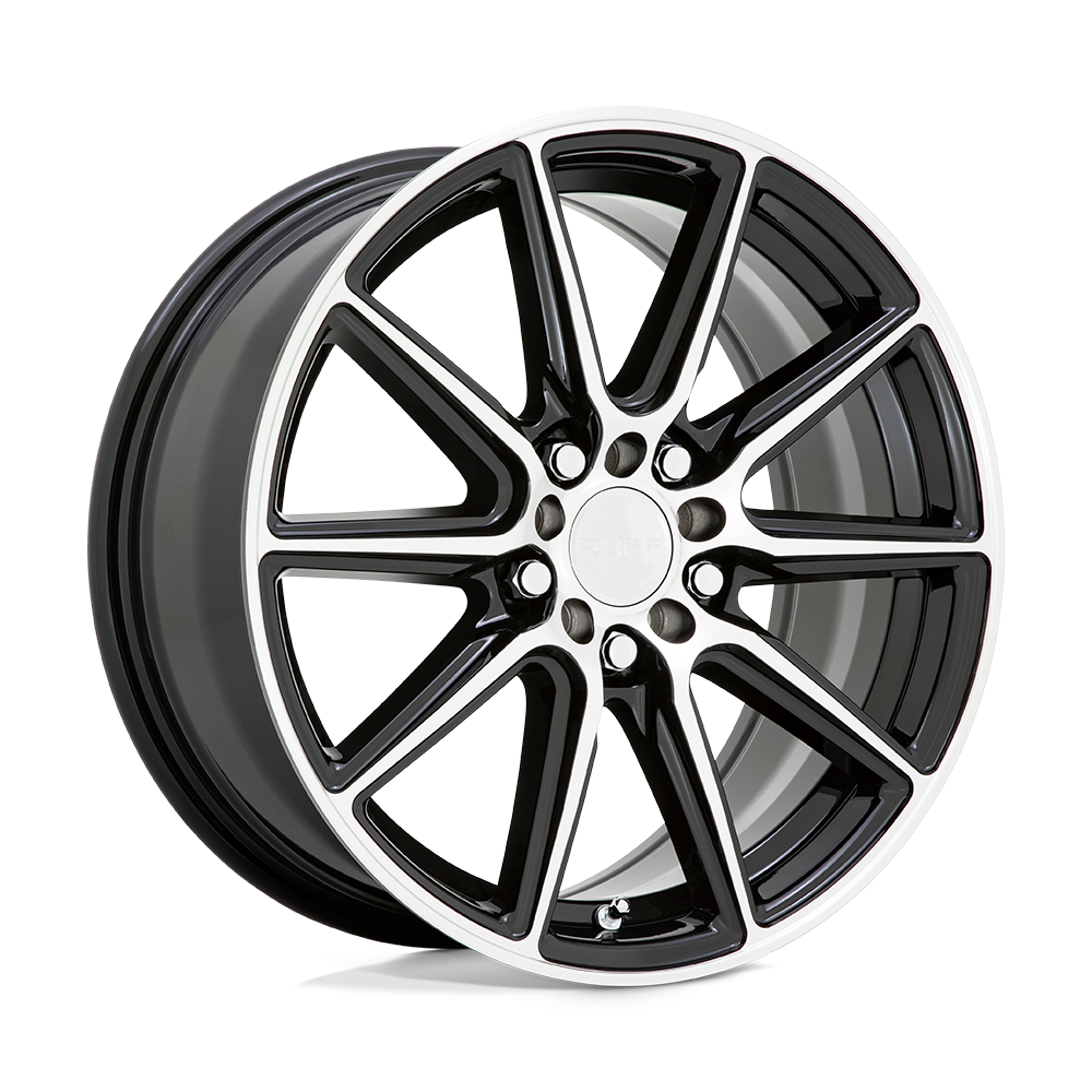 Ruff THROTTLE 20x8.5 +38 GLOSS BLACK W/ MACHINED FACE