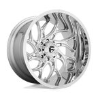 Fuel 1Pc D740 Runner 24X12 -44 Chrome