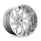 Fuel 1Pc D740 Runner 24X12 -44 Chrome
