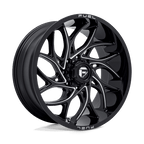 Fuel 1Pc D741 Runner 24X11 +0 Gloss Black Milled