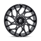 Fuel 1Pc D741 Runner 24X11 +0 Gloss Black Milled
