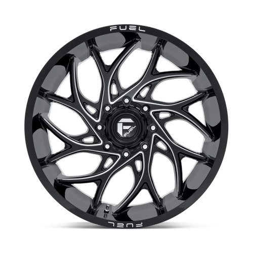 Fuel 1Pc D741 Runner 24X11 +0 Gloss Black Milled