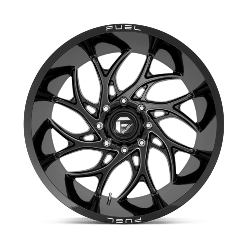 Fuel 1Pc D741 Runner 22X12 -44 Gloss Black Milled