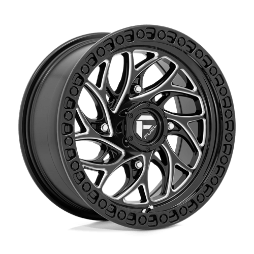 Fuel Utv D741 Runner Utv 22X7 +0 Gloss Black Milled