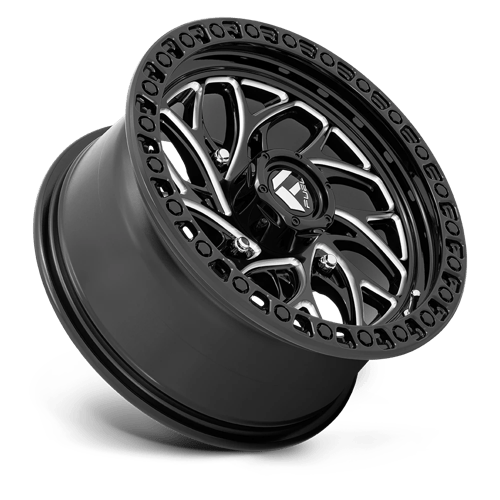 Fuel Utv D741 Runner Utv 24X7 +13 Gloss Black Milled