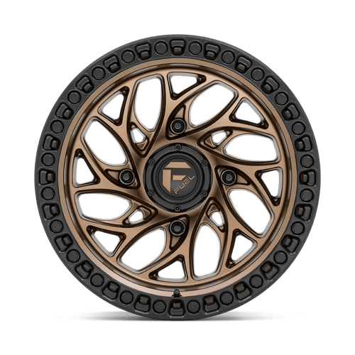 Fuel Utv D777 Runner Utv 15X10 +0 Bronze W/ Black Ring