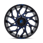Fuel Utv D778 Runner Utv 18X7 +13 Gloss Black Milled Candy Blue