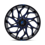 Fuel Utv D778 Runner Utv 24X7 +13 Gloss Black Milled Candy Blue