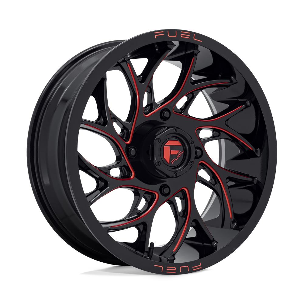 Fuel Utv D779 Runner Utv 24X7 +13 Gloss Black Milled Candy Red