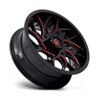 Fuel Utv D779 Runner Utv 22X7 +0 Gloss Black Milled Candy Red