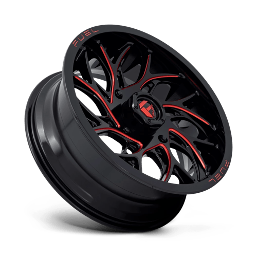 Fuel Utv D779 Runner Utv 22X7 +0 Gloss Black Milled Candy Red
