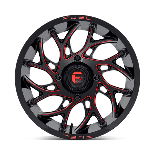 Fuel Utv D779 Runner Utv 18X7 +13 Gloss Black Milled Candy Red