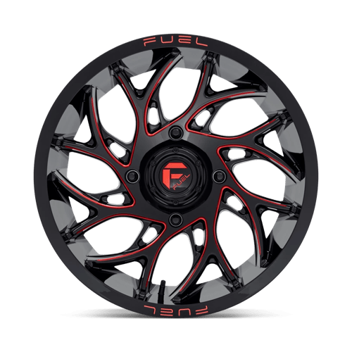 Fuel Utv D779 Runner Utv 22X7 +0 Gloss Black Milled Candy Red