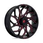 Fuel Utv D779 Runner Utv 22X7 +0 Gloss Black Milled Candy Red