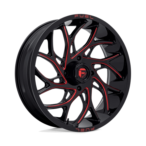 Fuel Utv D779 Runner Utv 22X7 +0 Gloss Black Milled Candy Red
