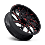 Fuel Utv D779 Runner Utv 22X7 +0 Gloss Black Milled Candy Red